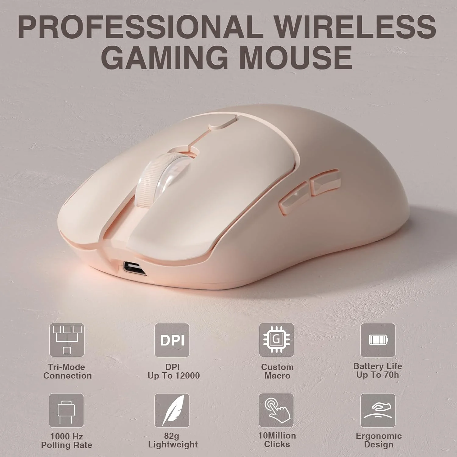 Esports Gaming Mouse Wireless - AULA SC580X Tri-mode Wireless Gaming Mouse