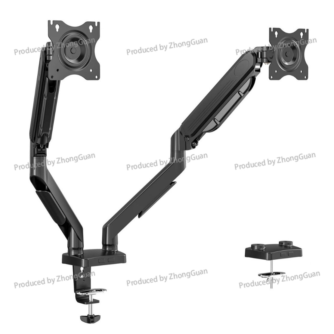 Gas Spring Dual-arm Monitor Mo - đánh giá và giá Dual Monitor Stand