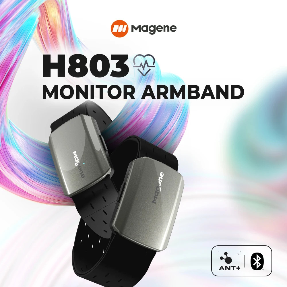 Magene H803 Heart Rate Armband - đánh giá và giá Dual Monitor Stand