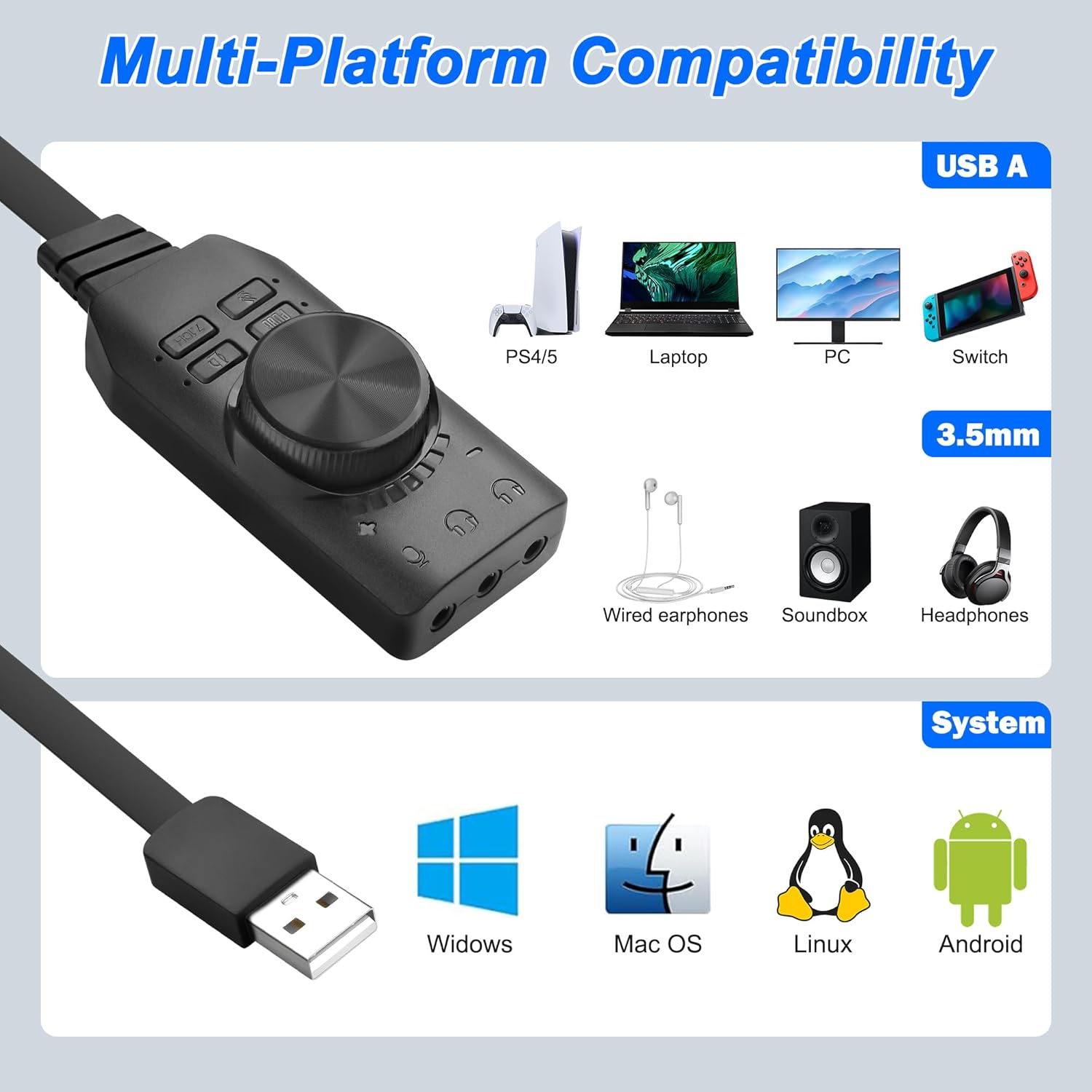 USB Sound Card Virtual 7.1 Sur - đánh giá và giá Gaming Headset 7.1