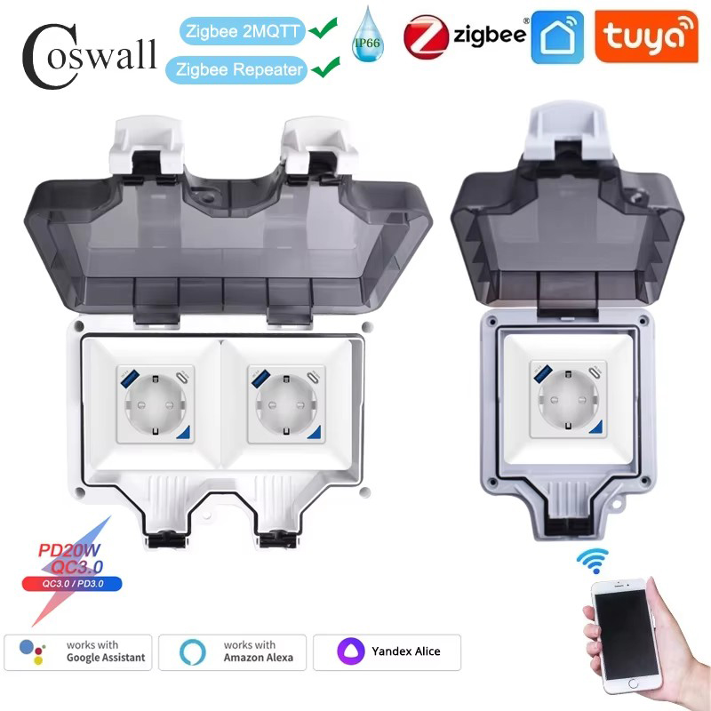 Coswall IP66 Waterproof EU Soc - đánh giá và giá Dual Monitor Stand