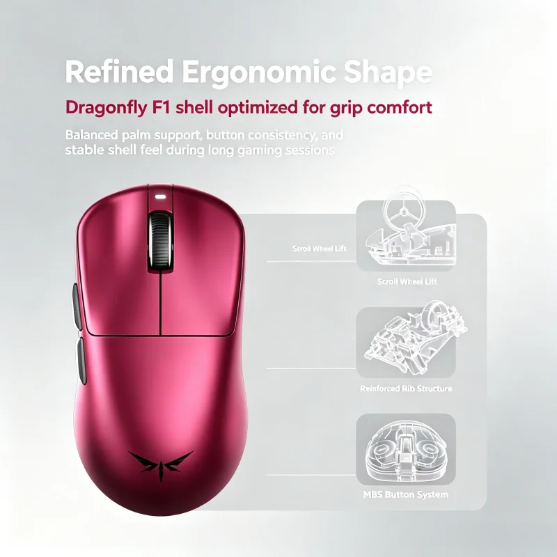 VGN Dragonfly F1 V5 Wireless G - đánh giá và giá Esports Gaming Mouse Wireless