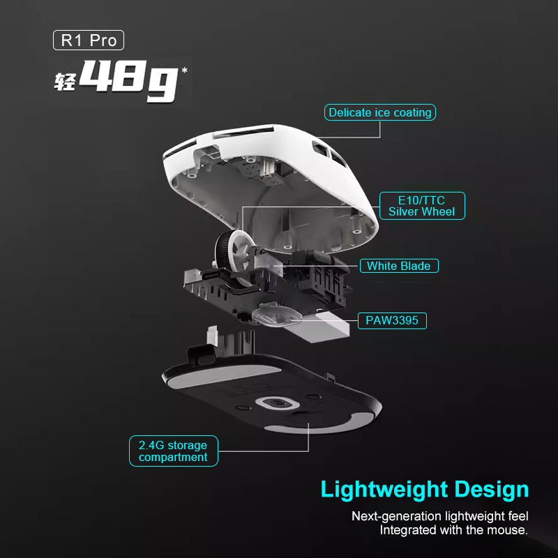ATK VXE Dragonfly R1 Pro MAX E - đánh giá và giá Esports Gaming Mouse Wireless