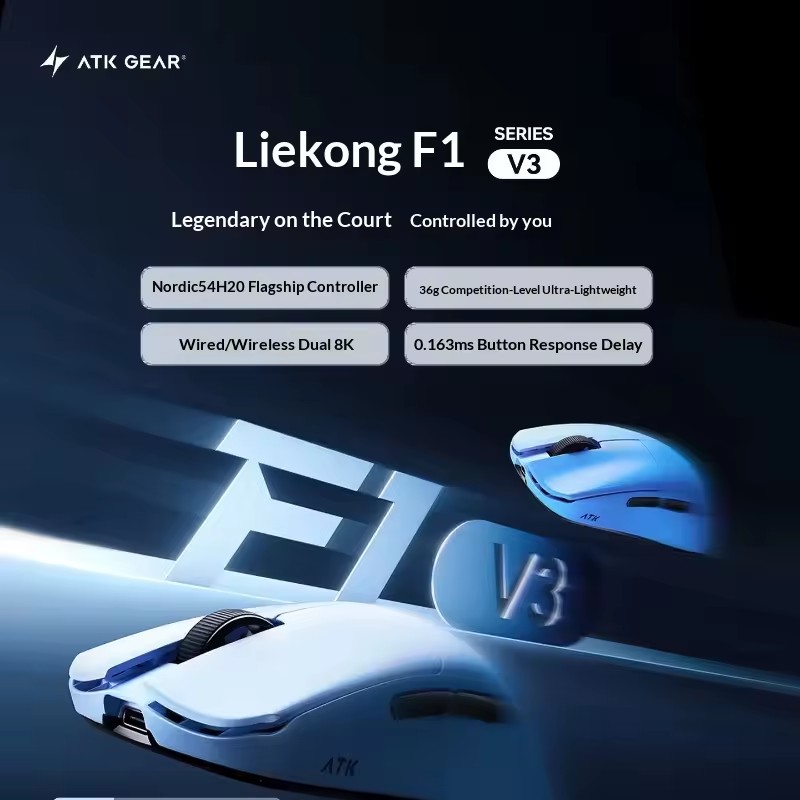 ATK F1 V2/V3 Tri Mode Wireless - đánh giá và giá Esports Gaming Mouse Wireless
