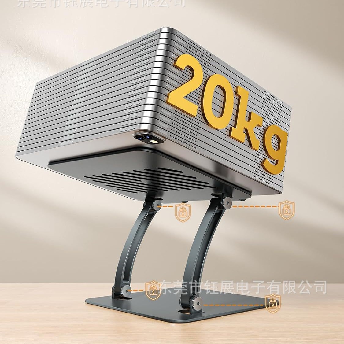 Tablet Holder Stand, Dual Rod  - đánh giá và giá Dual Monitor Stand