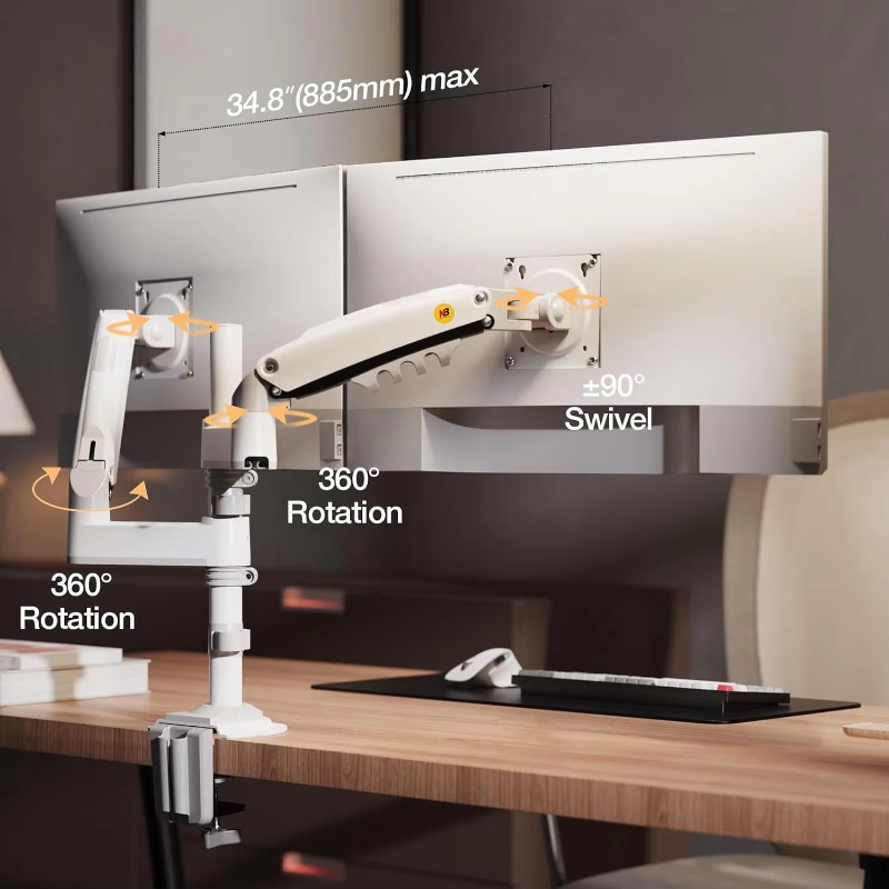 Dual Monitor Desk Mount Stand  - đánh giá và giá Dual Monitor Stand